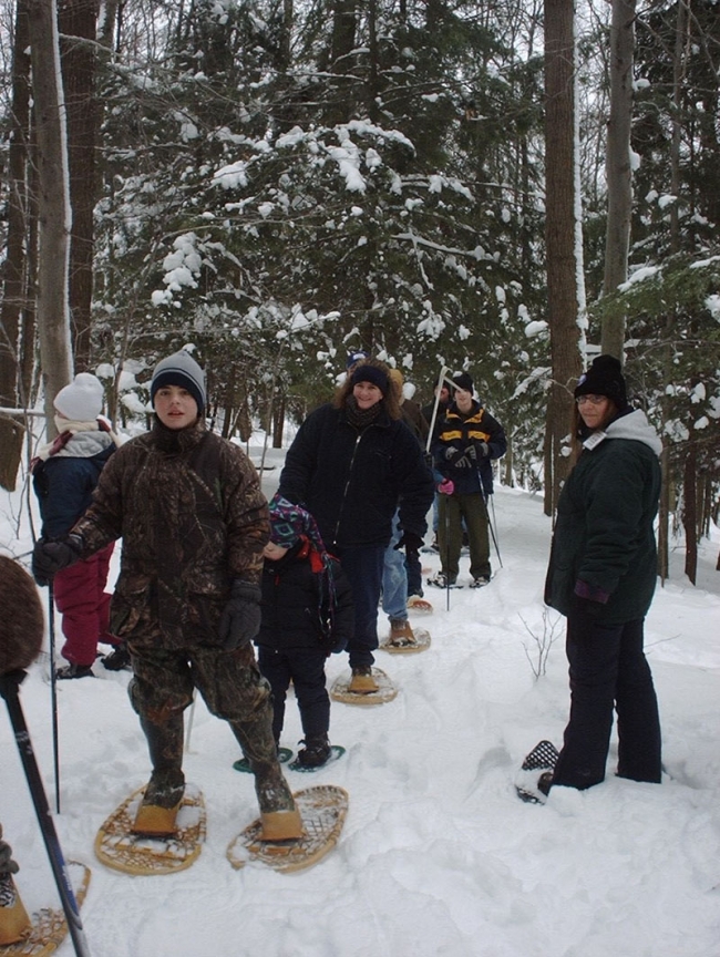 Snowshoeing at Pfeiffer Nature Center