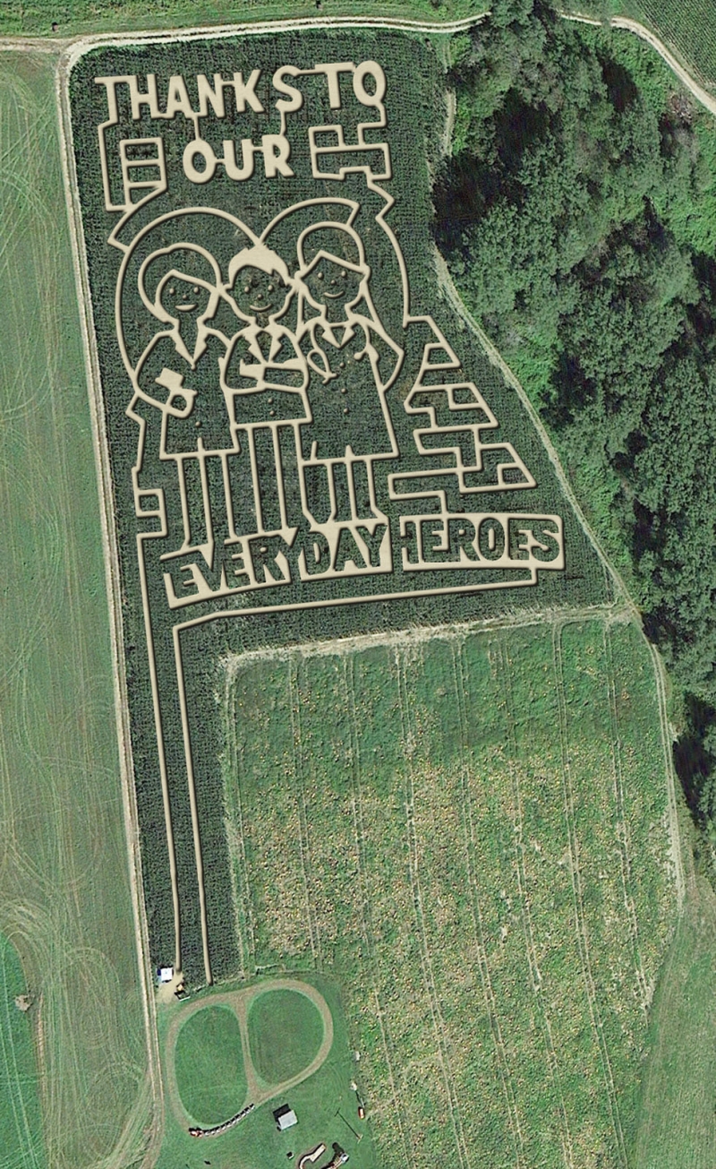 2020 Cornmaze for EveryDay Heros