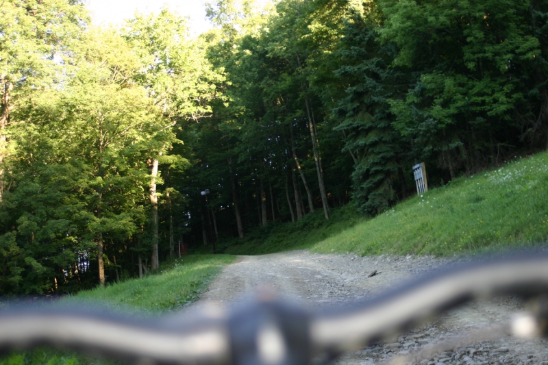 Mountain Biking climb at Holiday Valley