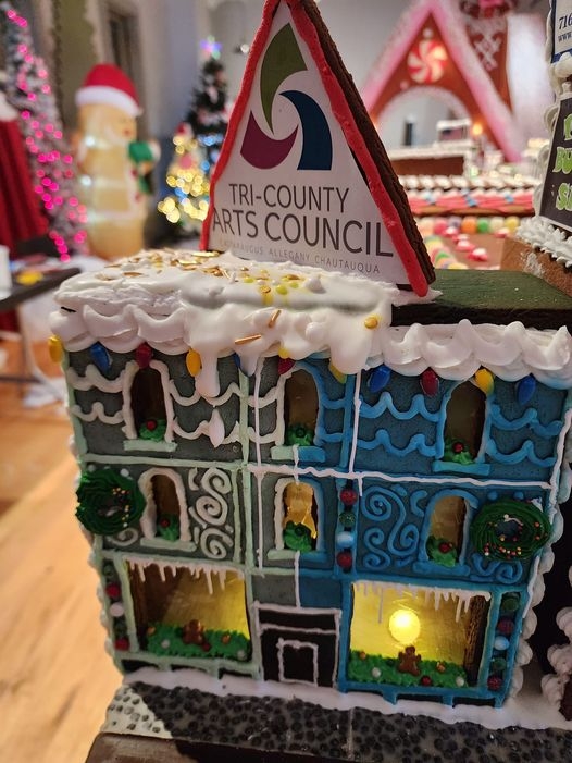 Gingerbread Display at Tri County Arts Council