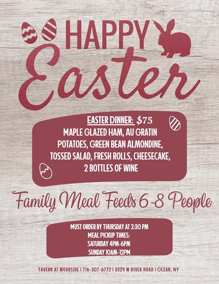 Woodside Tavern Easter Poster