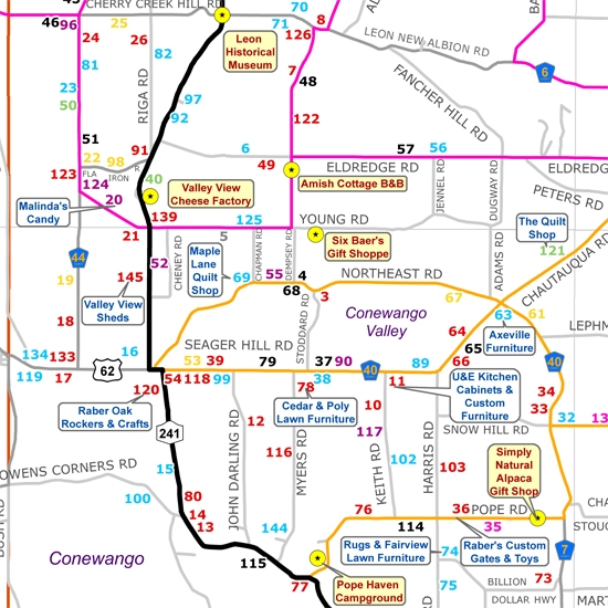 Preview Image for Amish Trail map