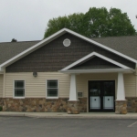Photo of front of Library