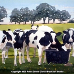 "Recess" An Original Watercolor by Robin Zefers Clark