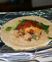 Delicious locally produced burrito!