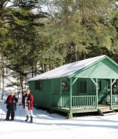 snowshoeing at Allegany State Park