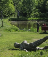 lake at Griffis Sculpture Park