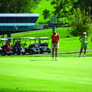 Golfing on the Double Black Diamond Course