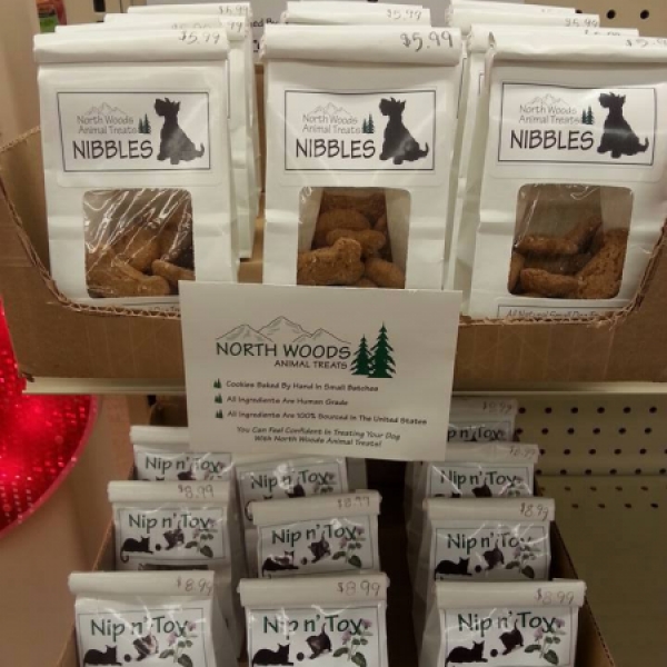 Photo of pet treats display