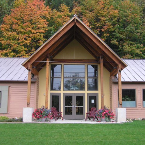 Photo of front of Library