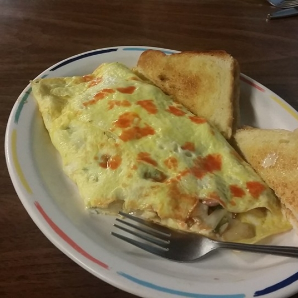 Omellette at Jackie's Village Restaurant