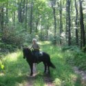 Alice on Horseback at Allegany State Park