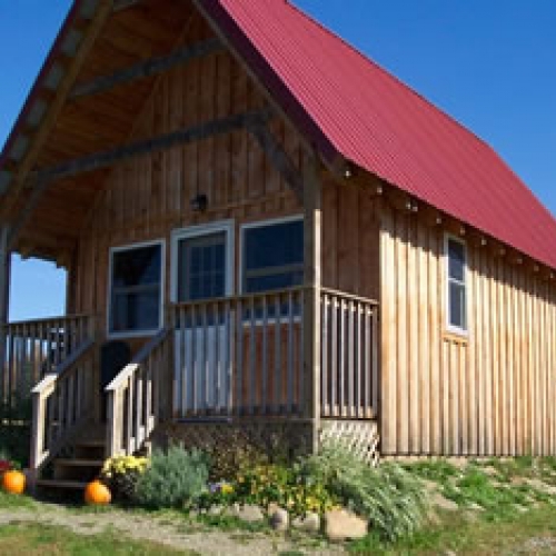 One of the cabins at Aim High Outdoor Adventures