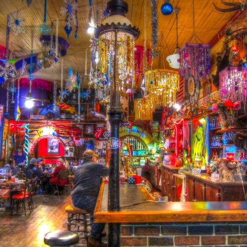 Getting ready for Mardi Gras at Ellicottville Depot