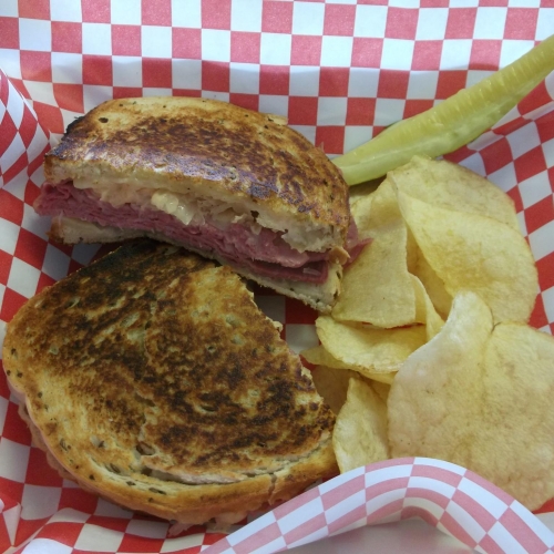 Reuben Sandwich at Corner Deli, Salamanca, NY